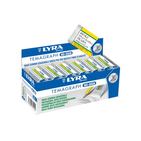 1 - 30 PEZZI - GOMMA FILA MAXI LYRA TEMAGRAPH  L7427001