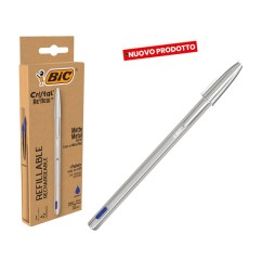 1 - BIC CRISTAL RE'NEW Ricaricabile di colore Blu 997202