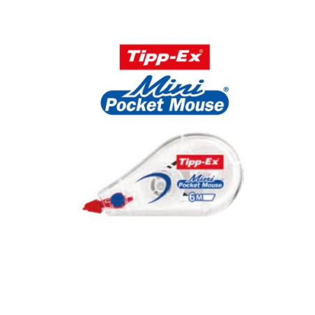 1 - BIC 10 pezzi Correttore a nastro mini pocket mouse 932564