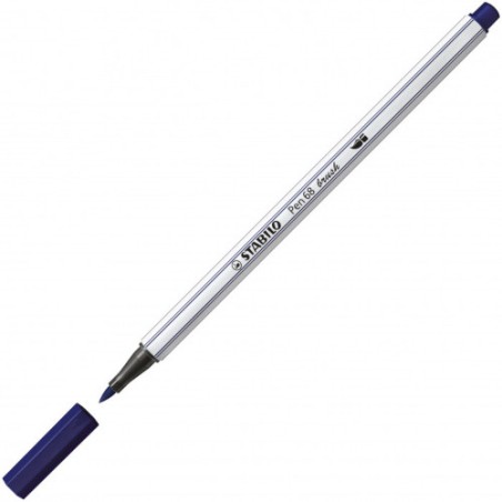 1 - 10 pezzi Stabilo pen 68 Brush pennarello blu prussia 568/22