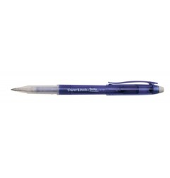 1 - PAPERMATE Penna Biro a sfera cancellabile REPLAY PREMIUM GEL colore Blu 0,7mm, kit da 12 pz