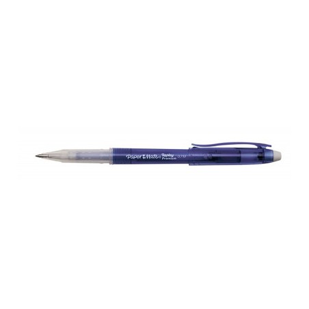 PAPERMATE Penna Biro a sfera cancellabile REPLAY PREMIUM GEL colore Blu 0,7mm, kit da 12 pz