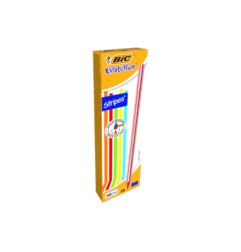 1 - BIC Conf.12 pz Matite Nere Evolution Stripes 646 HB Multicolor 918487