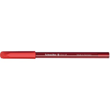 10 pz Penna Biro Vizz M Schneider colore rosso 102202