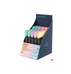 1 - Set 35 Evidenziatori Job Pastel Schneider assortiti 305412