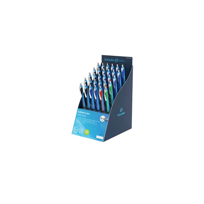 30 pz Biro Slider Rave XB Schneider colori blu nero 399418