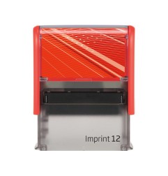 1 - TRODAT Timbro 8912 IMPRINT 2.0 Autoinchiostrante 47x18 mm 4 Righe Rosso