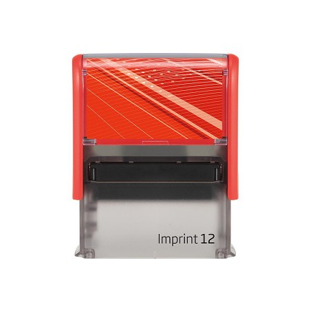 1 - TRODAT Timbro 8912 IMPRINT 2.0 Autoinchiostrante 47x18 mm 4 Righe Rosso