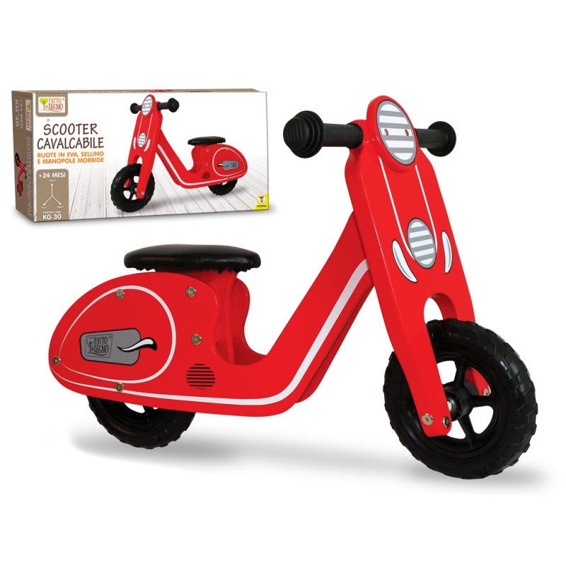 TEOREMA FATTO DI LEGNO - F. SCOOTER IN LEGNO MAX.30 KG 40595