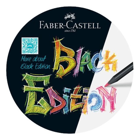 1 - PASTELLI FABER-CASTELL BLACK EDITION - 12col. TRIANG. 116412