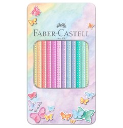 1 - PASTELLI FABER-CASTELL SPARKLE PASTEL - 12COL.PASTEL TRIANG. 201910