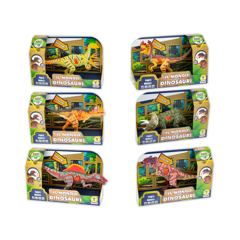 TEOREMA GEO NATURE - DINOSAURI CON SUONO REALI 6 MDL ASS 66894