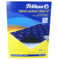 1 - PELIKAN 100 fogli Carta da ricalco carbonatura colore blu A4 417014