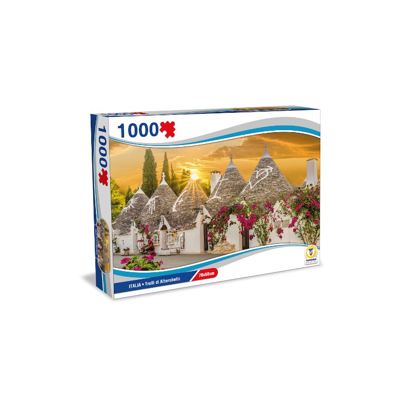 TEOREMA PUZZLE ITALIA - TRULLI DI ALBEROBELLO 70X50 CM 67022