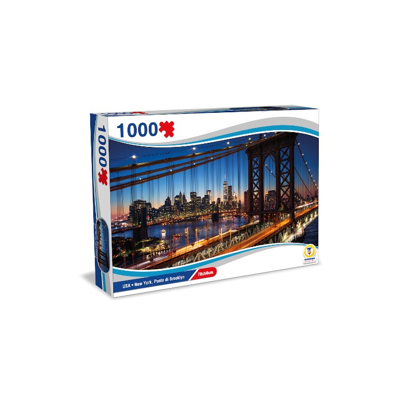 TEOREMA PUZZLE USA - NEW YORK, PONTE DI BROOKLYN  70X50CM 67029