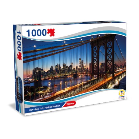 TEOREMA PUZZLE USA - NEW YORK, PONTE DI BROOKLYN  70X50CM 67029