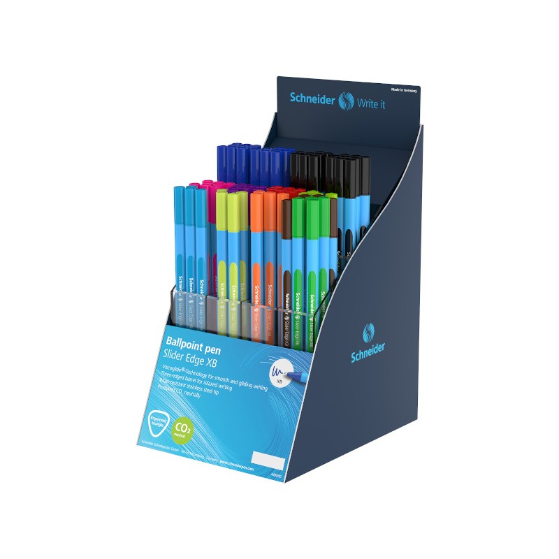 80 pz Penna Biro Slider Edge XB Schneider colori assortiti 304062