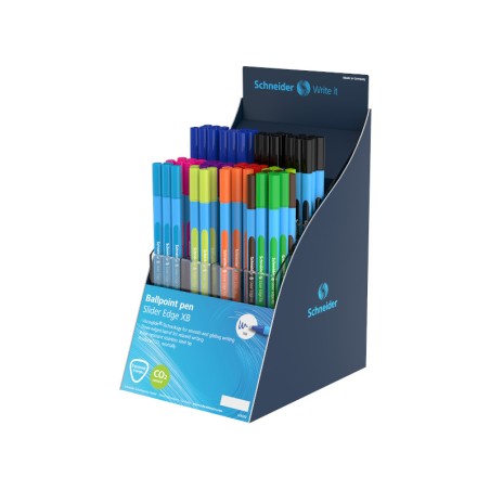 80 pz Penna Biro Slider Edge XB Schneider colori assortiti 304062