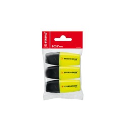 1 - 3 pezzi Evidenziatore Stabilo Boss Mini colore giallo