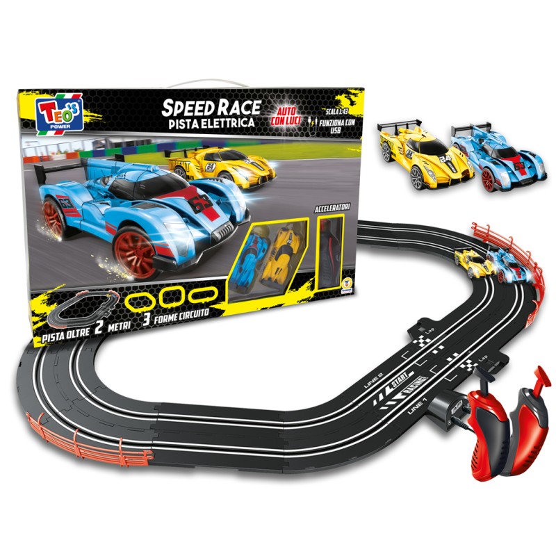 TEOREMA TEO'S - PISTA ELETTRICA SPEED RACE CON USB 67184