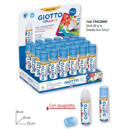 1 - FILA Flacone colla Giotto collage trasparente stick 40gr 54120000