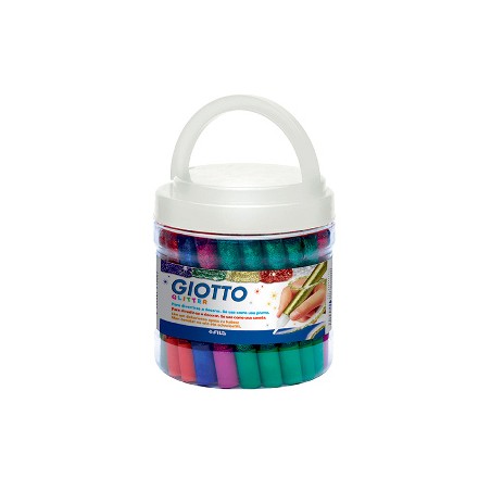 FILA 50 PEZZI GLITTER GLUE GIOTTO 10,5ML. BARATTOLO