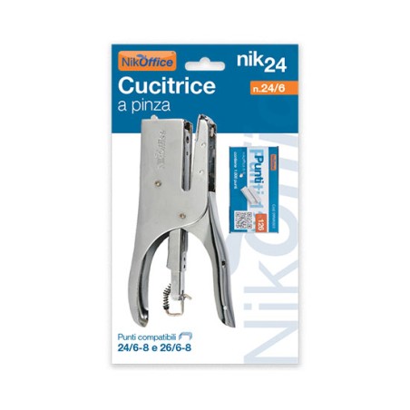 1 - Cucitrice Big Star a pinza in metallo 24/6-8 04/005-BL