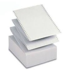 1 - SABACART Carta a modulo continuo CB-FS 25cm x 12 Bianco (Conf.2000 fogli)"