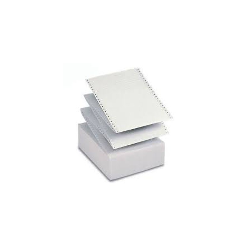 SABACART Carta a modulo continuo CB-FS 25cm x 12 Bianco (Conf.2000 fogli)"