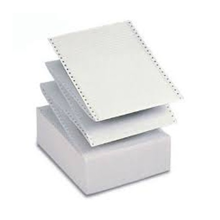 SABACART Carta a modulo continuo CB-FS 25cm x 12 Bianco (Conf.2000 fogli)"