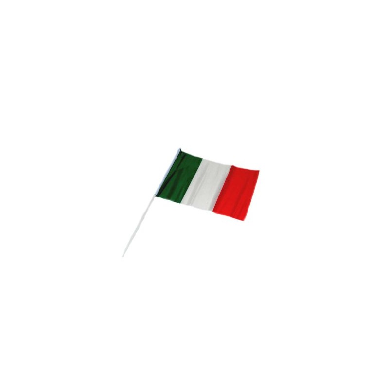 Bandiera Nazionale ITALIA con Asta cm 30x45  E0651