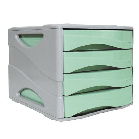 CASSETTIERA ARDA PASTEL VERDE 4CASS. 15P4PPASV