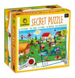 1 - LUDATTICA  SECRET PUZZLE 24 PCS LA FATTORIA 20293