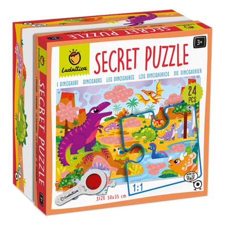 LUDATTICA SECRET PUZZLE - 24 PCS I DINOSAURI 21863