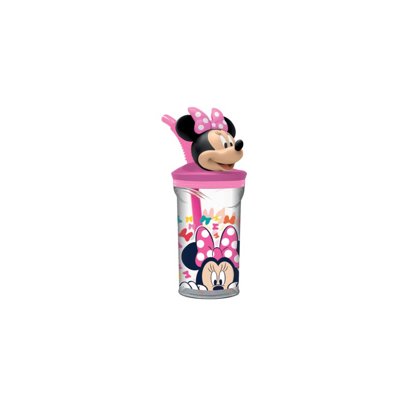 BICCHIERE TRITAN MINNIE C/CANNUCCIA 3D ST51166