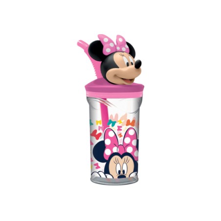 BICCHIERE TRITAN MINNIE C/CANNUCCIA 3D ST51166