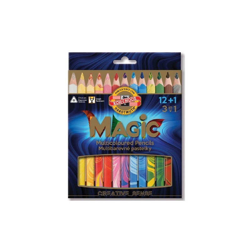 MATITE MAGIC TRIO KOH-I-NOOR 12+1 H3408013