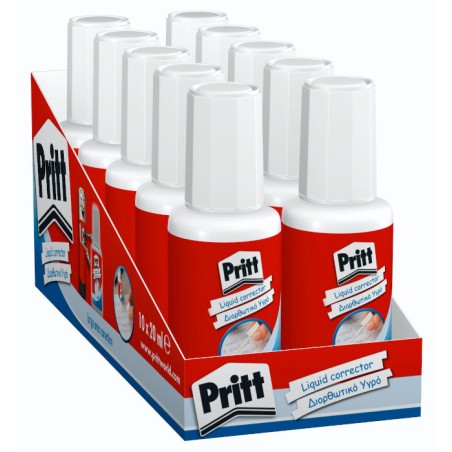 1 - CORRETTORE PRITT FLUID BOCCETTA 20ML -10PZ 674147