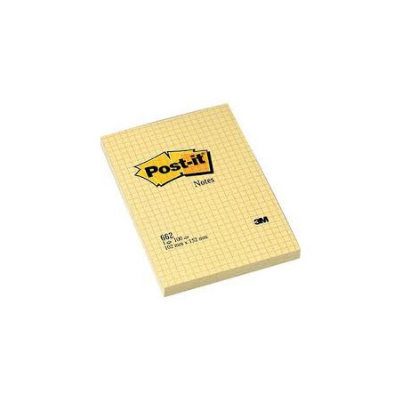 3M 6 pezzi Post-It quadretti giallo canarino 102x153