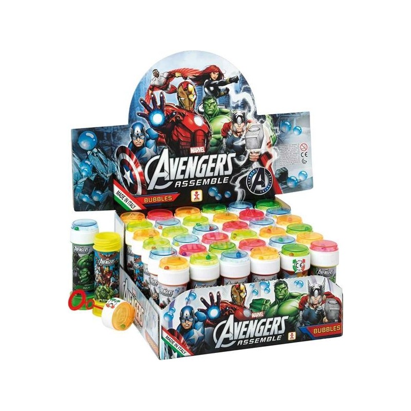 BOLLE DI SAPONE THE AVENGERS -36pz BUBBLE WORLD