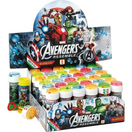 BOLLE DI SAPONE THE AVENGERS -36pz BUBBLE WORLD