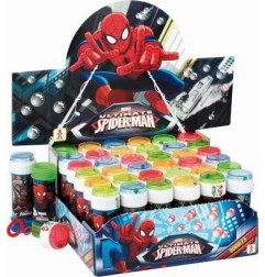 BOLLE DI SAPONE SPIDERMAN -36pz BUBBLE WORLD