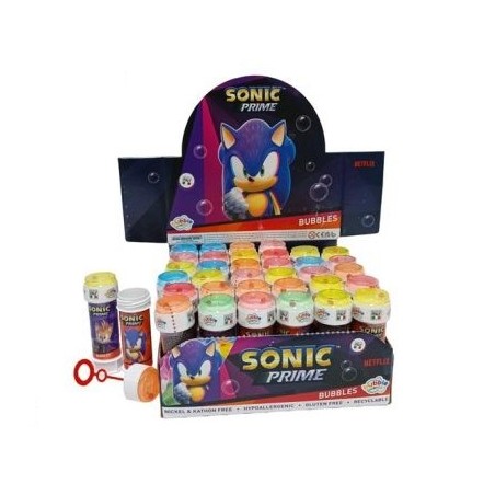 BOLLE DI SAPONE SONIC-36pz BUBBLE WORLD