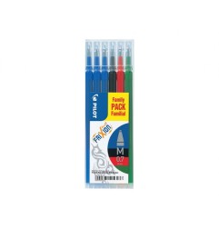 1 - PILOT Ricarica per penna cancellabile col. ass. 6 pz.  006649