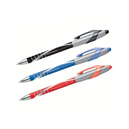 PAPERMATE Penna A Sfera A Scatto Flexgrip Elite Paper Mate - 1,4 Mm BLU 12pz.