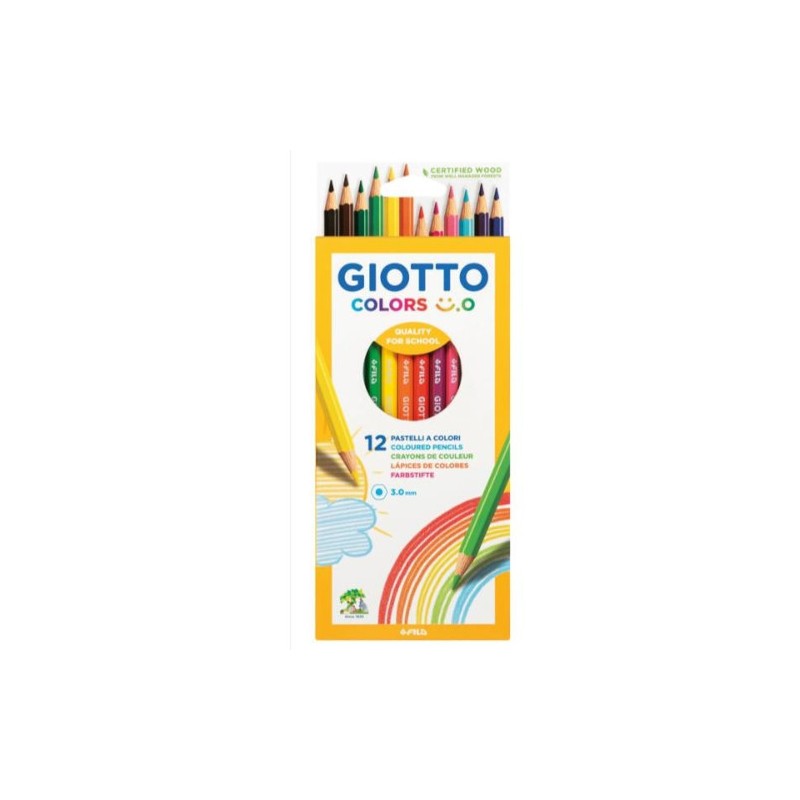 PASTELLI GIOTTO COLORS SMILE -12pz 2783