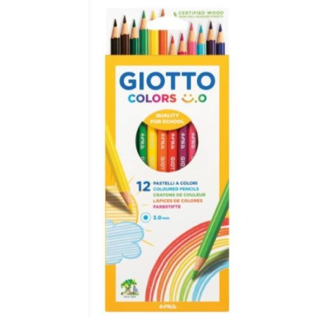 PASTELLI GIOTTO COLORS SMILE -12pz 2783