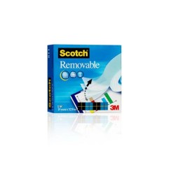 1 - Nastro Adesivo Magic 3M 811 82251, scotch trasparente removibile, 19x33mm