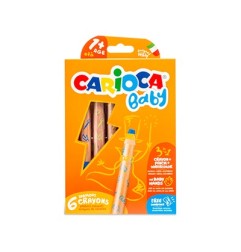 1 - PASTELLONI CARIOCA BABY 3in1 CRAYON -6pz 42817