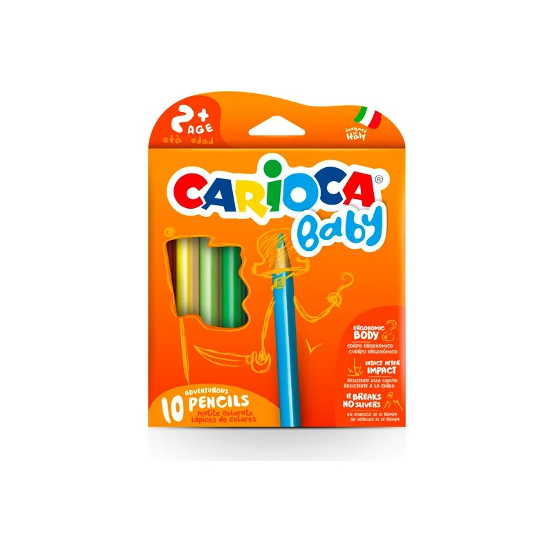 PASTELLI CARIOCA BABY PENCIL -10pz 42819